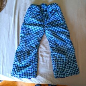 Snow dragon broad pants by boulder gear size 5 snow pants blue check pattern